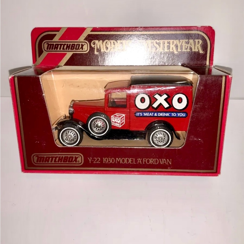 Matchbox Yesteryear Y-22 1930 Ford Model Van OXO Old Shop Stock